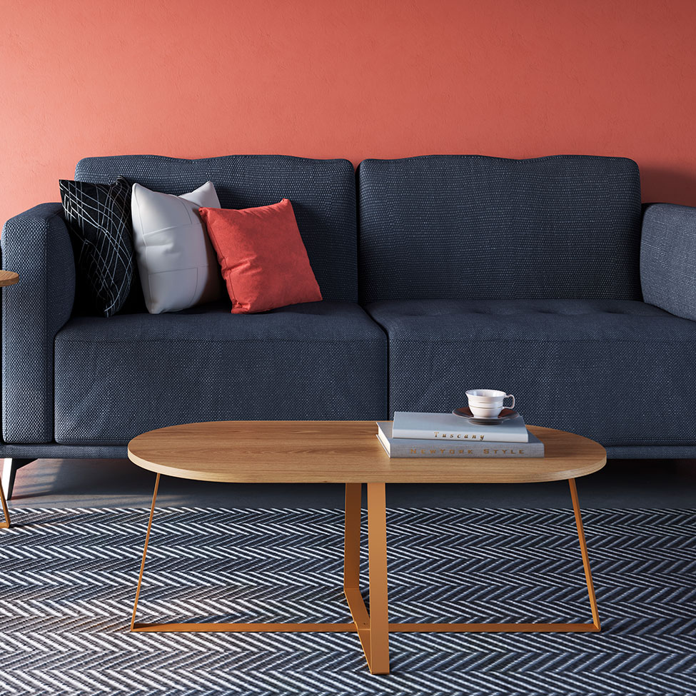 Mesa Centro Oval Complementos Hanover 90 cm