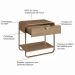 Mesa De Cabeceira 1G Organica 60 cm 28061 Hanover Dourado Artesano