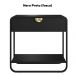 Mesa De Cabeceira 1G Organica 60 cm 28061 Nero Preto Artesano