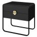 Mesa De Cabeceira 2G Organica 60 cm 28062 Nero Preto Artesano