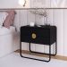Mesa De Cabeceira 2G Organica 60 cm 28062 Nero Preto Artesano