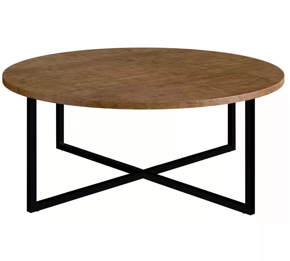 Mesa De Centro Aço Preto 27856 Linha Complementos Vermont Artesano
