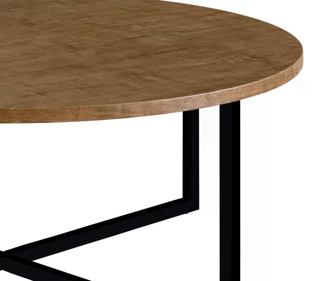 Mesa De Centro Aço Preto 27856 Linha Complementos Vermont Artesano