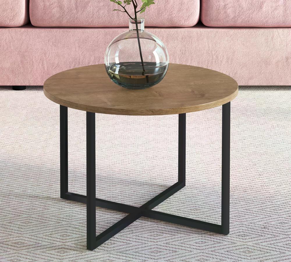 Mesa De Centro Est Aço 27857 Linha Complementos Vermont Preto Artesano