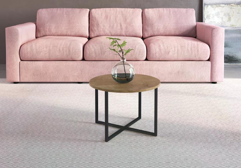 Mesa De Centro Est Aço 27857 Linha Complementos Vermont Preto Artesano