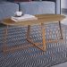 Mesa De Centro Para Sala De Estar 27941 Hanover Dourado Artesano