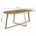 Mesa De Centro Para Sala De Estar 27941 Hanover Dourado Artesano