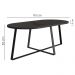 Mesa De Centro Para Sala De Estar 27941 Preto Artesano