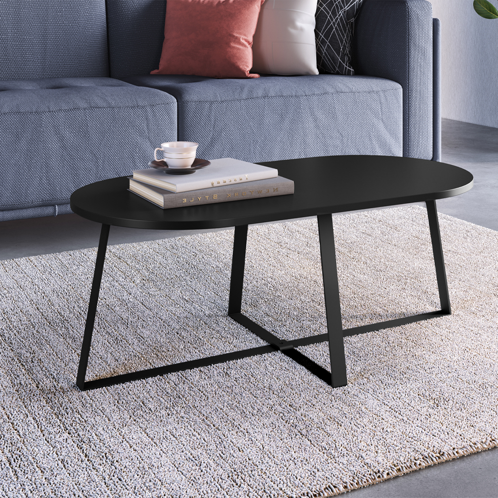 Mesa De Centro Para Sala De Estar 27941 Preto Artesano