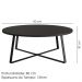 Mesa De Centro Para Sala De Estar 27947 Preto Artesano