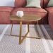 Mesa De Centro Para Sala De Estar 27948 Hanover Dourado Artesano