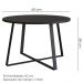 Mesa De Centro Para Sala De Estar 27948 Preto Artesano