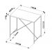Mesa De Jantar 100x60 Steel Quadra 27817 Vermont Preto Fosco Artesano