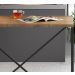 Mesa De Jantar 100x60 Steel Quadra 27817 Vermont Preto Fosco Artesano