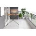 Mesa De Jantar 100x60 Steel Quadra 27817 Vermont Preto Fosco Artesano