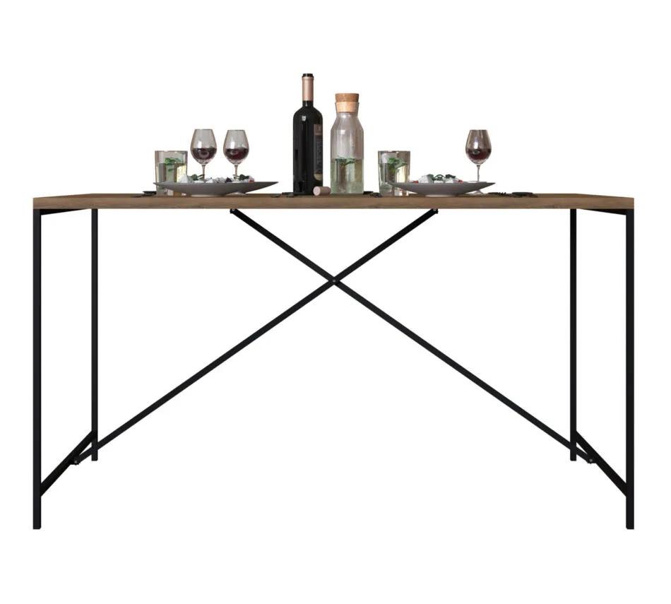Mesa De Jantar 136Cm Steel Quadra