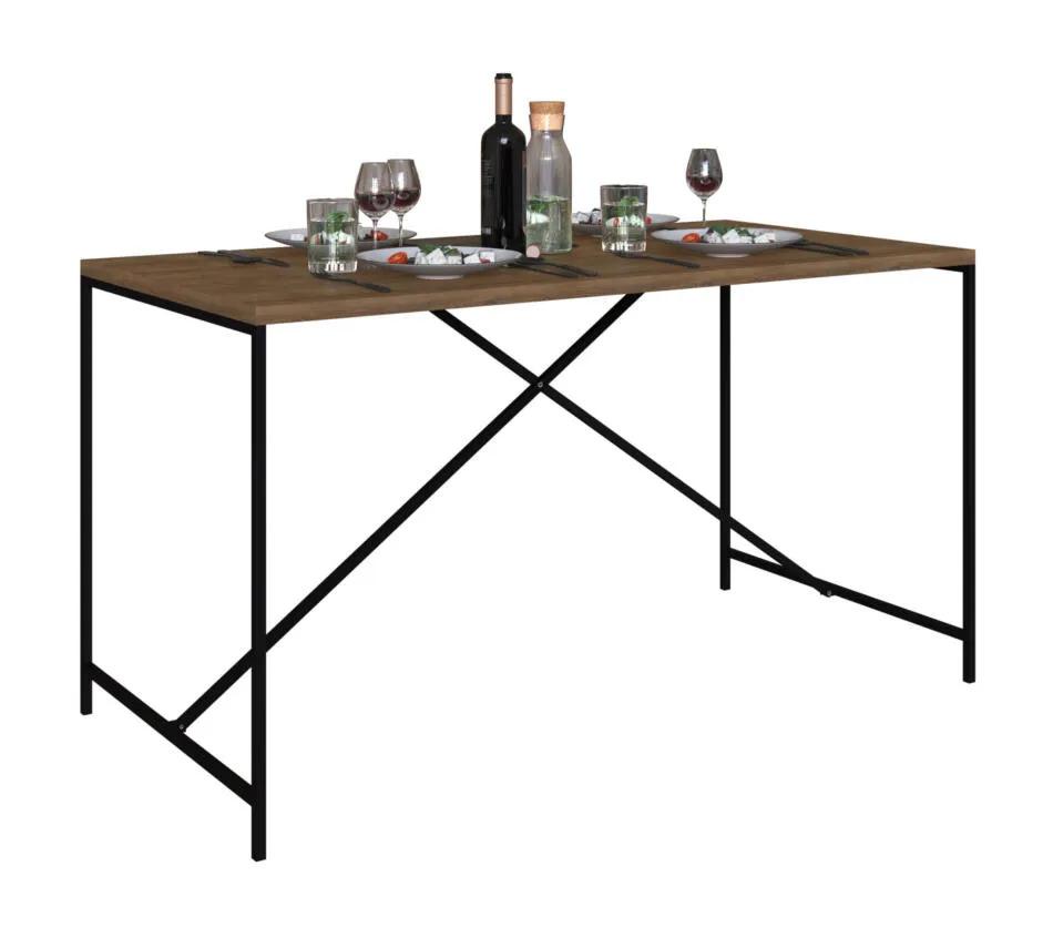 Mesa De Jantar 136Cm Steel Quadra