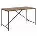 Mesa De Jantar 136x69 Steel Quadra 27818 Vermont Preto Fosco Artesano