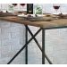 Mesa De Jantar 136x69 Steel Quadra 27818 Vermont Preto Fosco Artesano