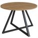 Mesa De Jantar Redonda 110 cm 25933 Nogal Sevilha Preto Artesano