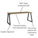 Mesa E Gaveteiro Office 160 cm 25909 Nogal Sevilha Preto Artesano