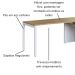 Mesa Escritorio Office 180x160 cm 25856 Nogal Sevilha Branco Artesano