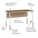Mesa Escrivaninha 120 cm 27989 Hanover Branco Artesano