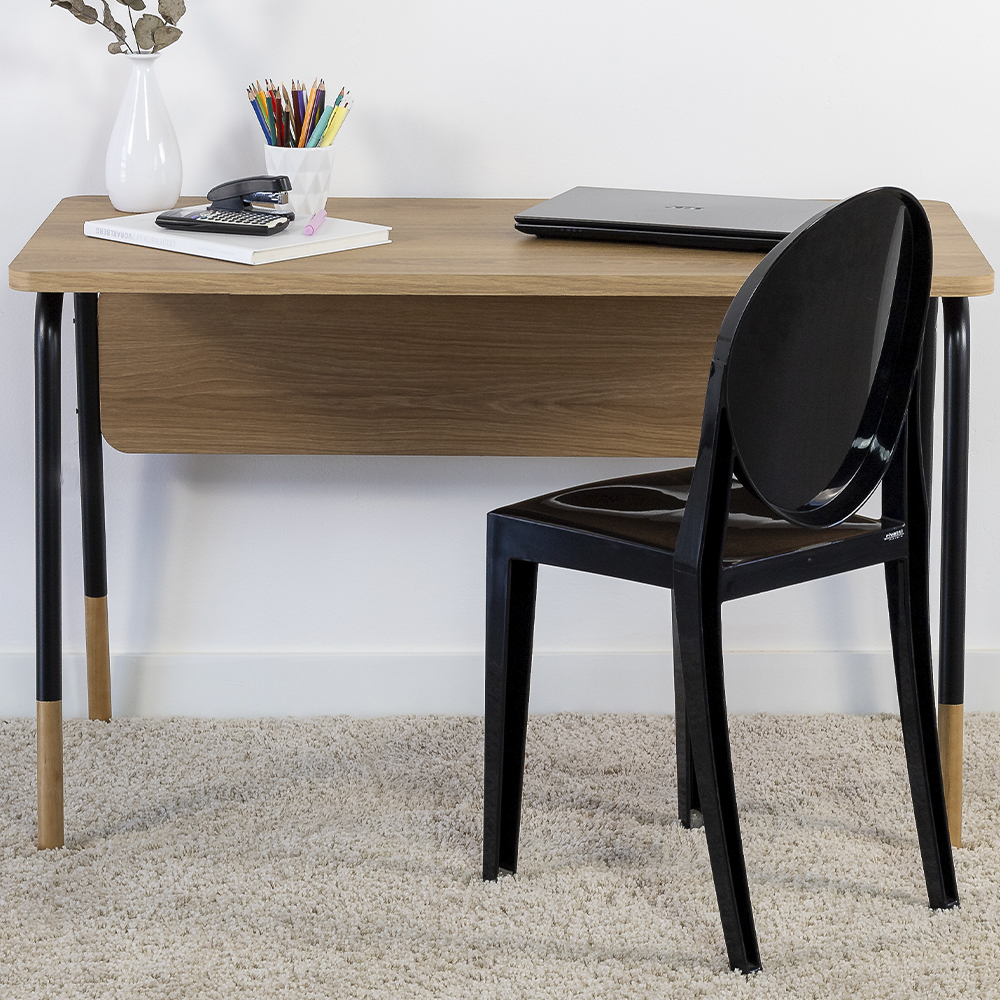 Mesa Escrivaninha 120 cm 27989 Hanover Preto Artesano