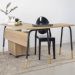 Mesa Escrivaninha Em L 120 cm 28002 Hanover Preto Artesano