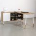 Mesa Escrivaninha Em L 28003 Hanover Branco Artesano