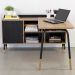 Mesa Escrivaninha Em L 28003 Hanover Nero Artesano