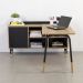 Mesa Escrivaninha Em L 28003 Hanover Nero Artesano