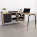 Mesa Escrivaninha Em L 28004 Hanover Nero Artesano