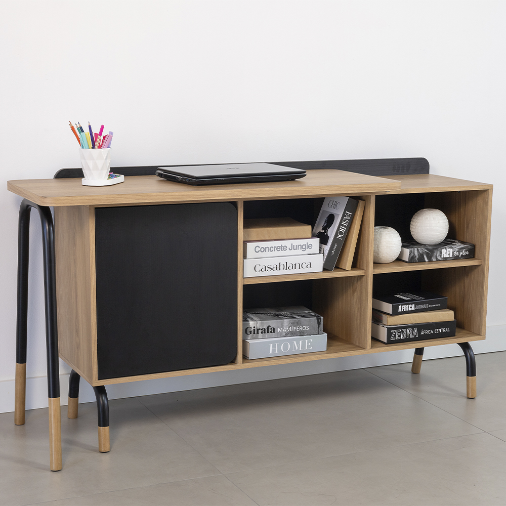 Mesa Escrivaninha Giratoria 28005 Hanover Branco Artesano