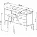 Mesa Escrivaninha Giratoria 28005 Hanover Branco Artesano