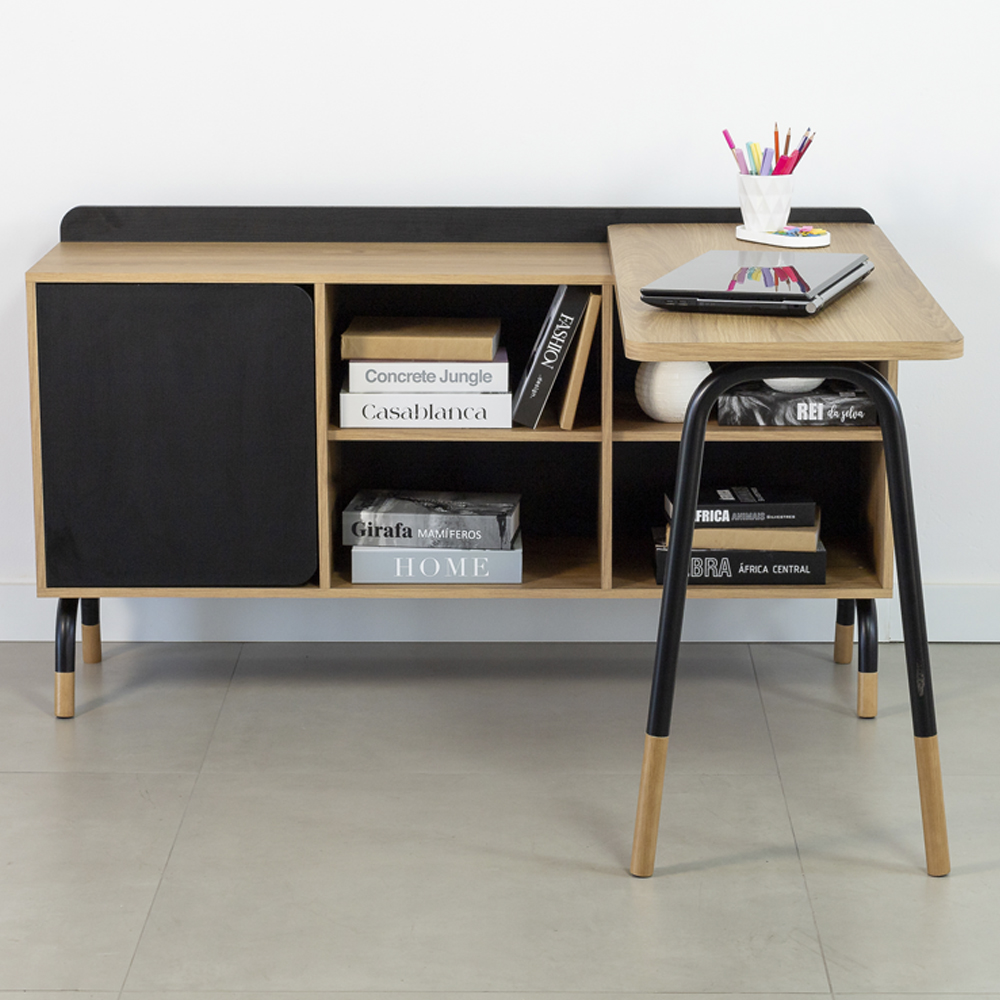 Mesa Escrivaninha Giratoria 28005 Hanover Branco Artesano