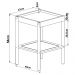Mesa Lateral 58 CM Pes Madeira Palhinha Oslo 27962 Hanover Artesano