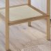 Mesa Lateral 58 CM Pes Madeira Palhinha Oslo 27962 Hanover Artesano