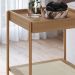 Mesa Lateral 58 CM Pes Metal Palhinha Oslo 28962 Hanover Artesano