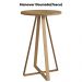 Mesa Lateral Para Sala De Estar 27939 Hanover Dourado Artesano