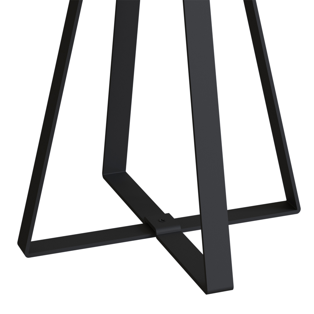 Mesa Lateral Para Sala De Estar 27939 Preto Artesano