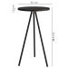 Mesa Lateral Para Sala De Estar 49X35 cm 27944 Preto Artesano