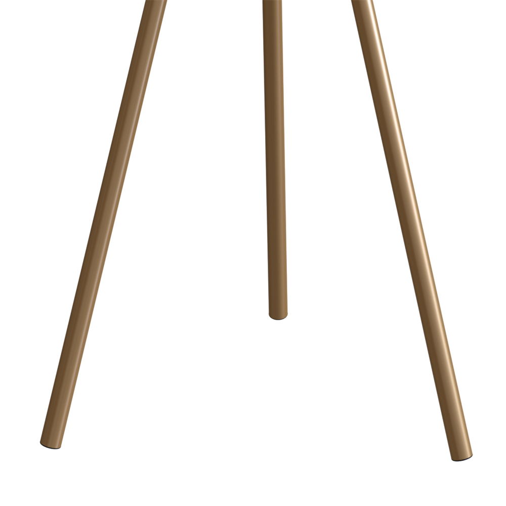 Mesa Lateral Para Sala De Estar 54X35 cm 27943 Hanover Dourado Artesano