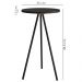 Mesa Lateral Para Sala De Estar 54X35 cm 27943 Preto Artesano