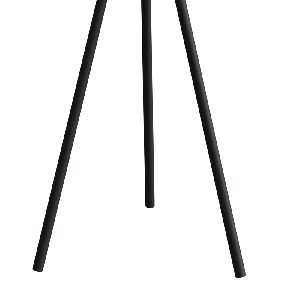 Mesa Lateral Para Sala De Estar 54X35 cm 27943 Preto Artesano