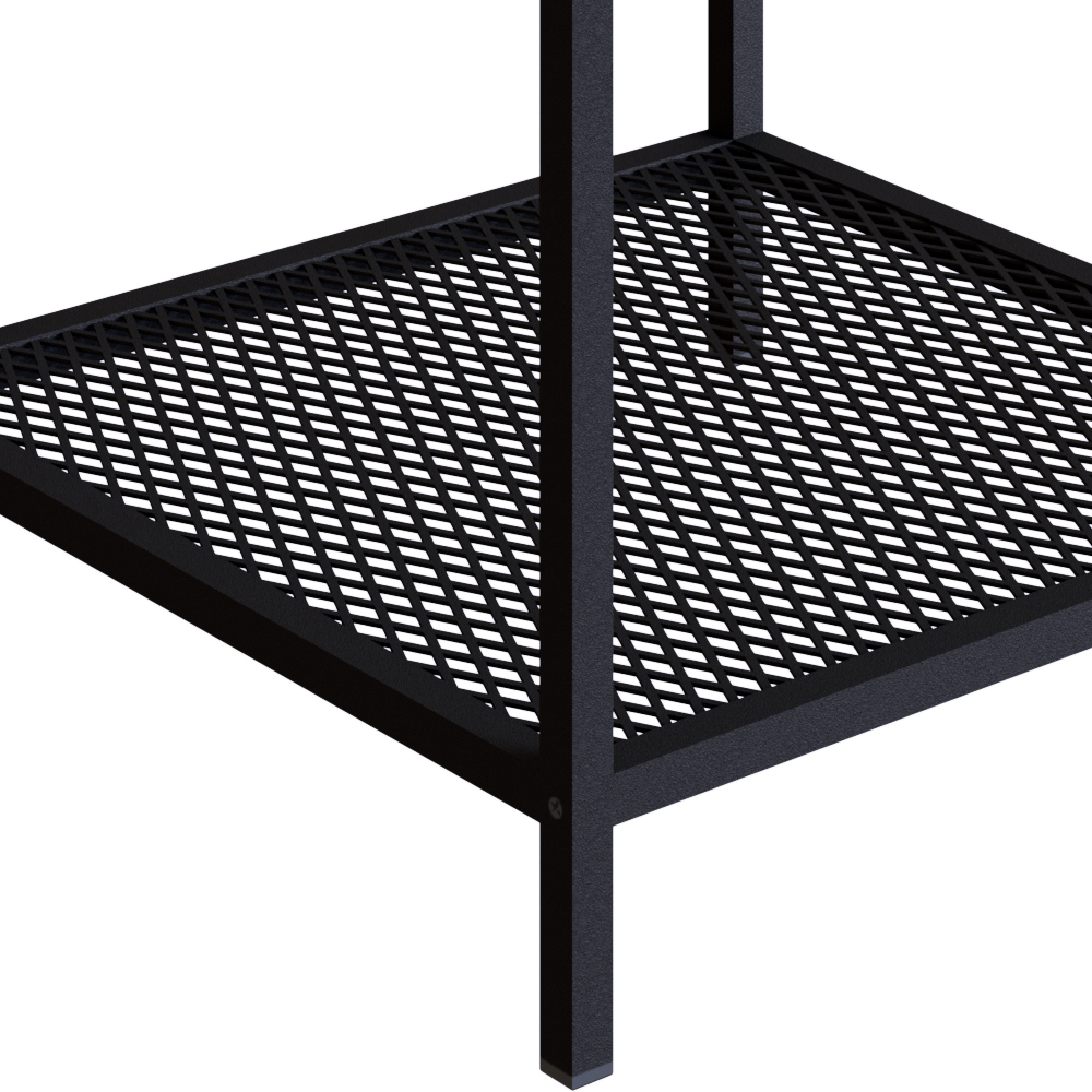 Mesa Lateral Quadrada 40x40cm Est Aço York Hanover Artesano