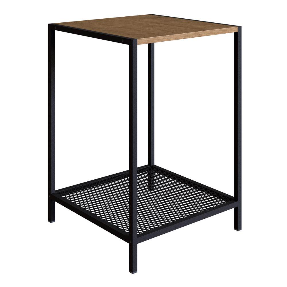 Mesa Lateral Quadrada 40x40cm Est Aço York Vermont Artesano