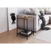 Mesa Lateral Quadrada 40x40cm Est Aço York Vermont Artesano