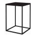 Mesa Lateral Quadrada Cube Preta 58 cm