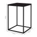 Mesa Lateral Quadrada Cube Preta 58 cm